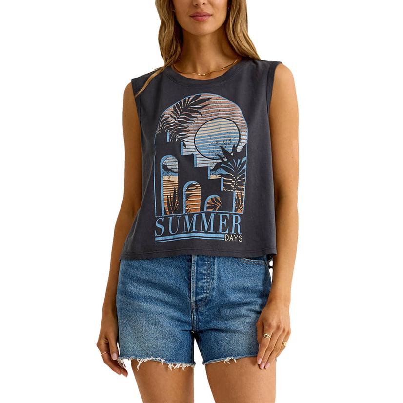 Z Supply Supernova Sunset La Mer Women's Tank