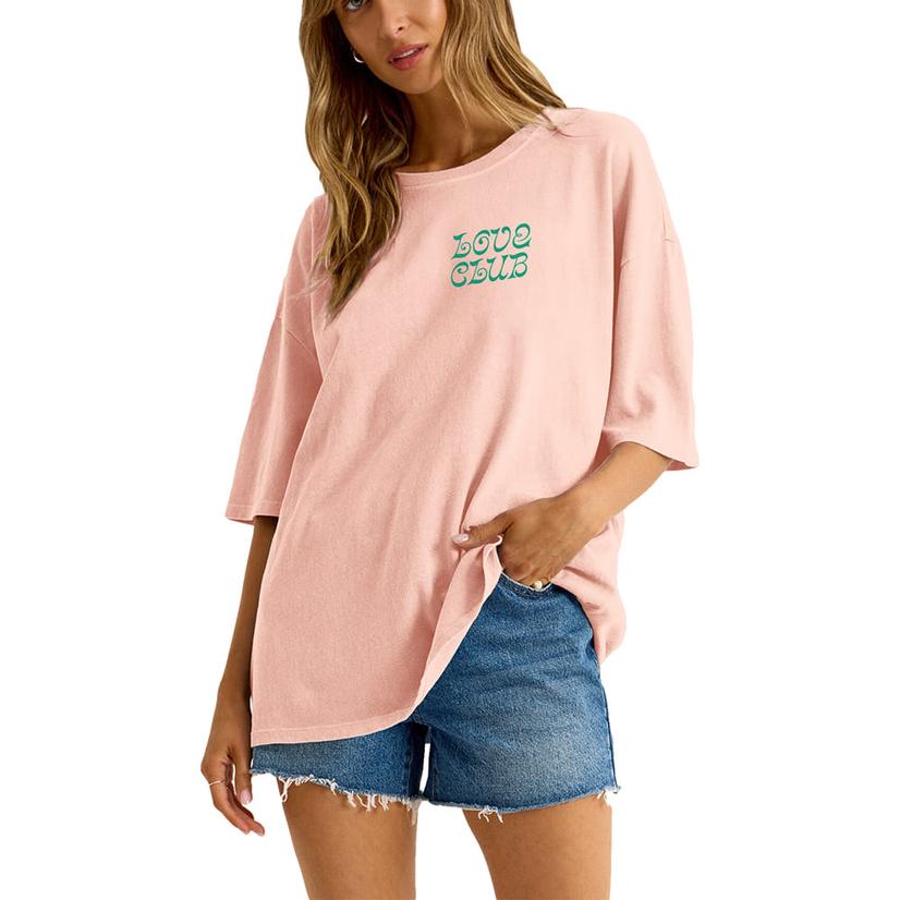 Z Supply Peach Love Club Social Summer Women's Tee