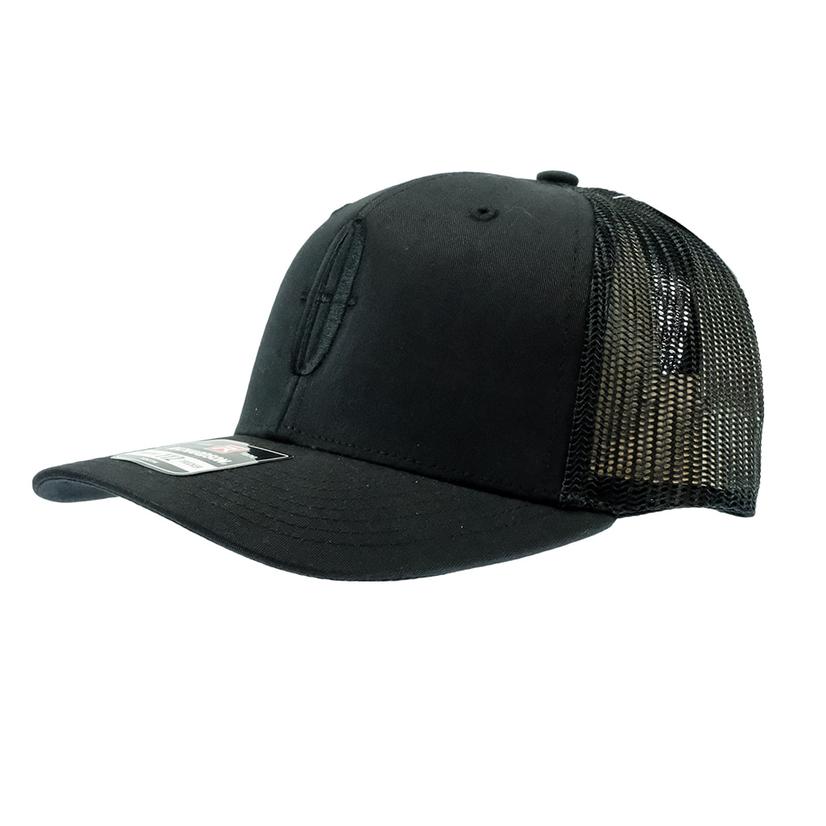 STT Bar Nothing Black Youth Cap With Black Logo