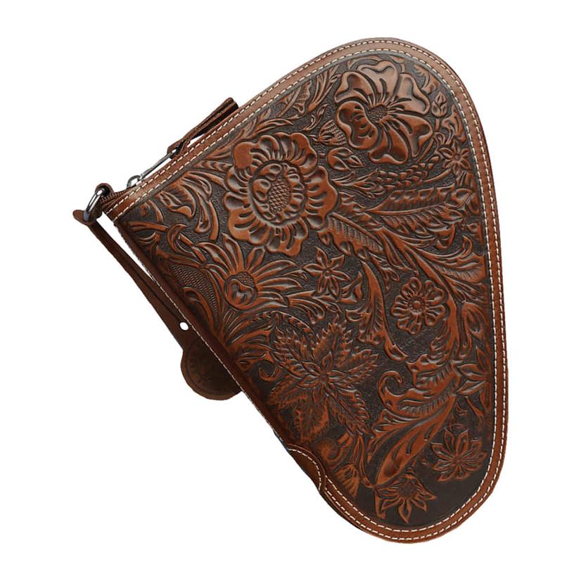 Nocona Small Tooled Leather Handgun Case