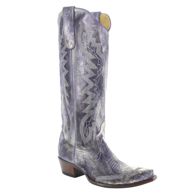 Old Gringo Yippee Ki Yay Ladies Metallic Purple Peyton Tall Boot