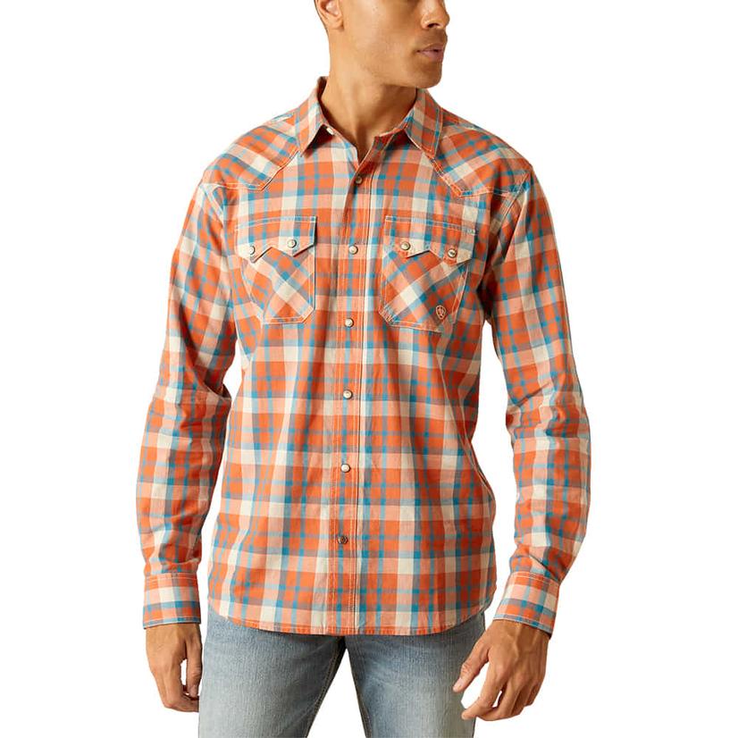 Ariat Muir Woods Trail Hilario Plaid Long Sleeve Men's Shirt