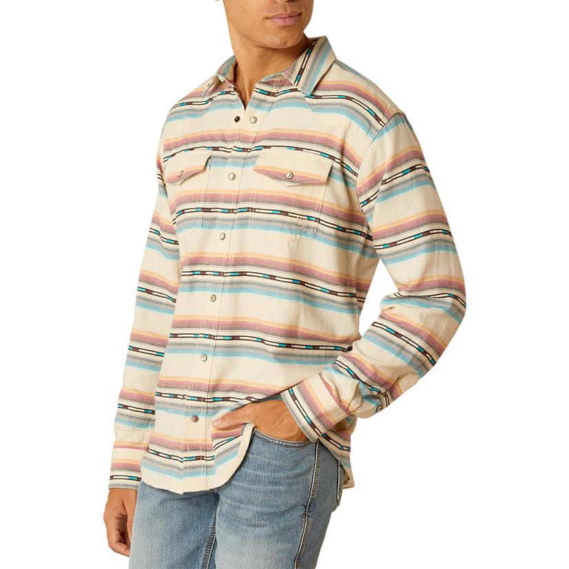 Ariat Muir Woods Trail Striped Hansel Long Sleeve Men's Shirt