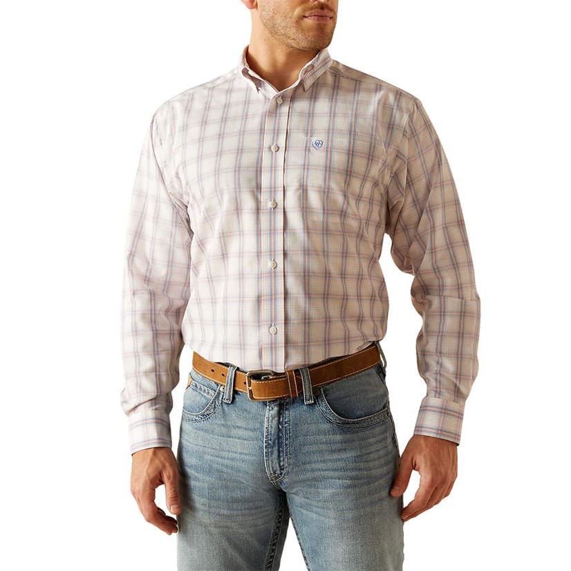 Ariat Breakout Plaid Wrinkle Free Long Sleeve Button-Down Men's Shirt