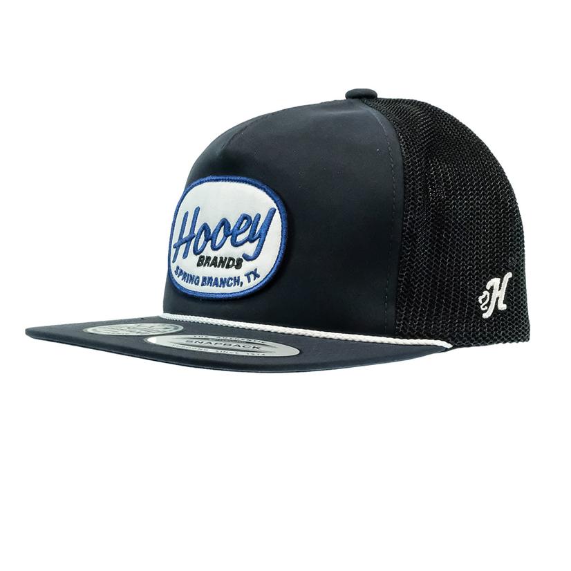 Hooey Navy and Black Local 5 Panel Snapback Cap