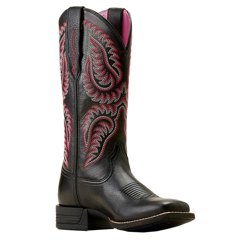 Ariat Ladies Cattle Caite Black Stretchfit Boot