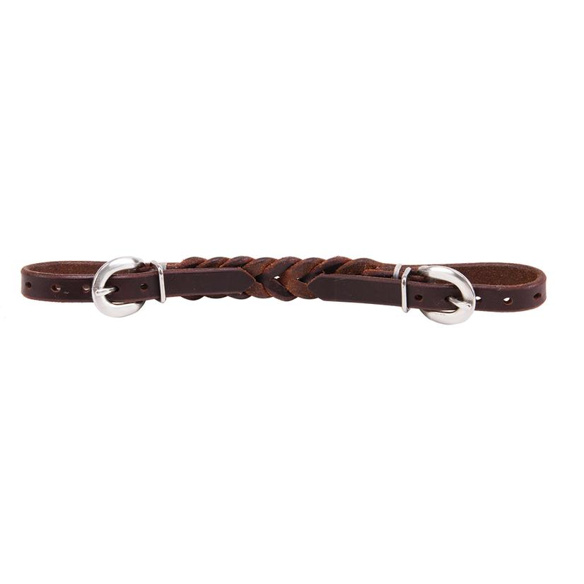 Braided Leather Curb Strap