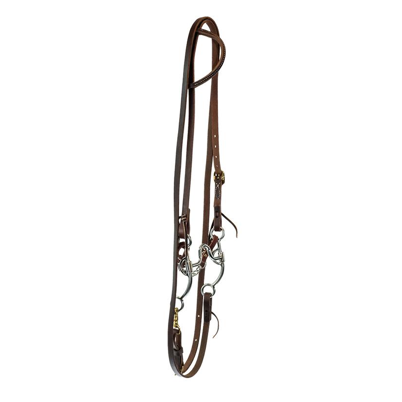 STT Roping Rein Slide Ear Bridle Set with STT Square Port Bit