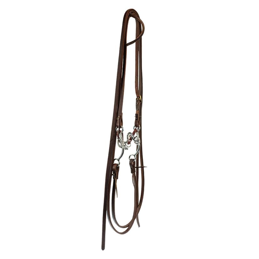 STT Split Rein Slide Ear Bridle Set with STT Square Port Bit