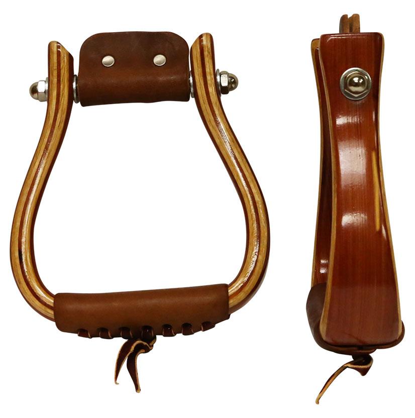 Don Orrell Red Cedar Flat Bottom Stirrups