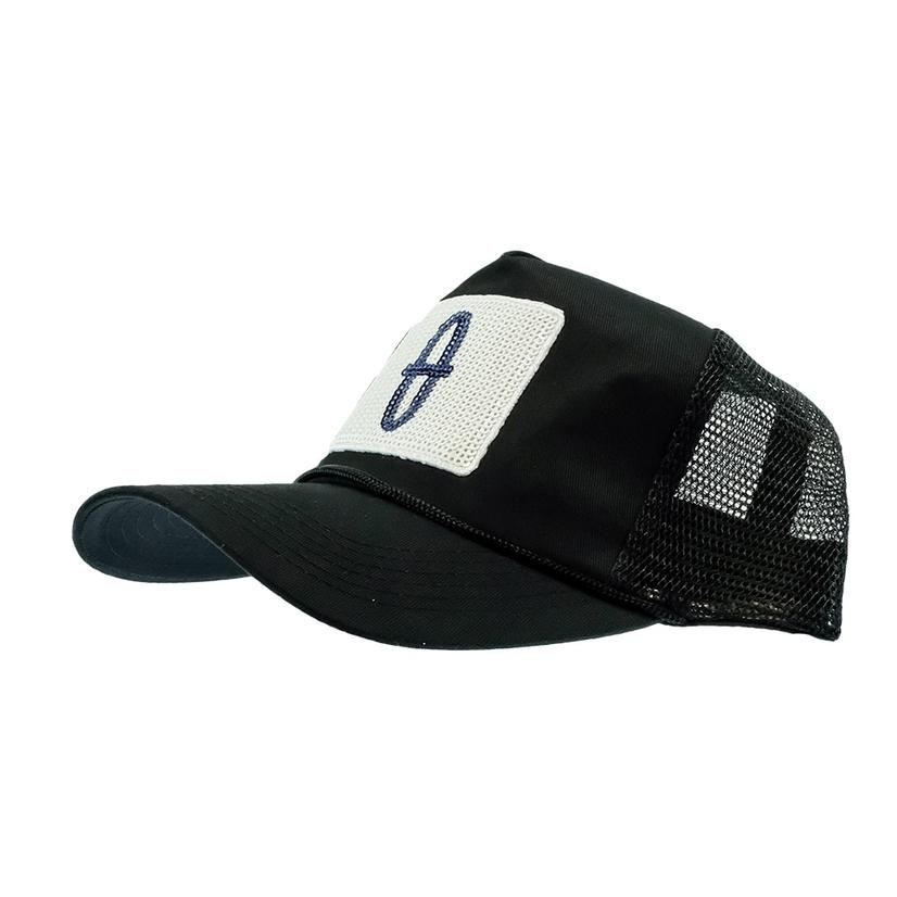 STT Bar Nothing Sequin Patch Black Mesh Back Cap