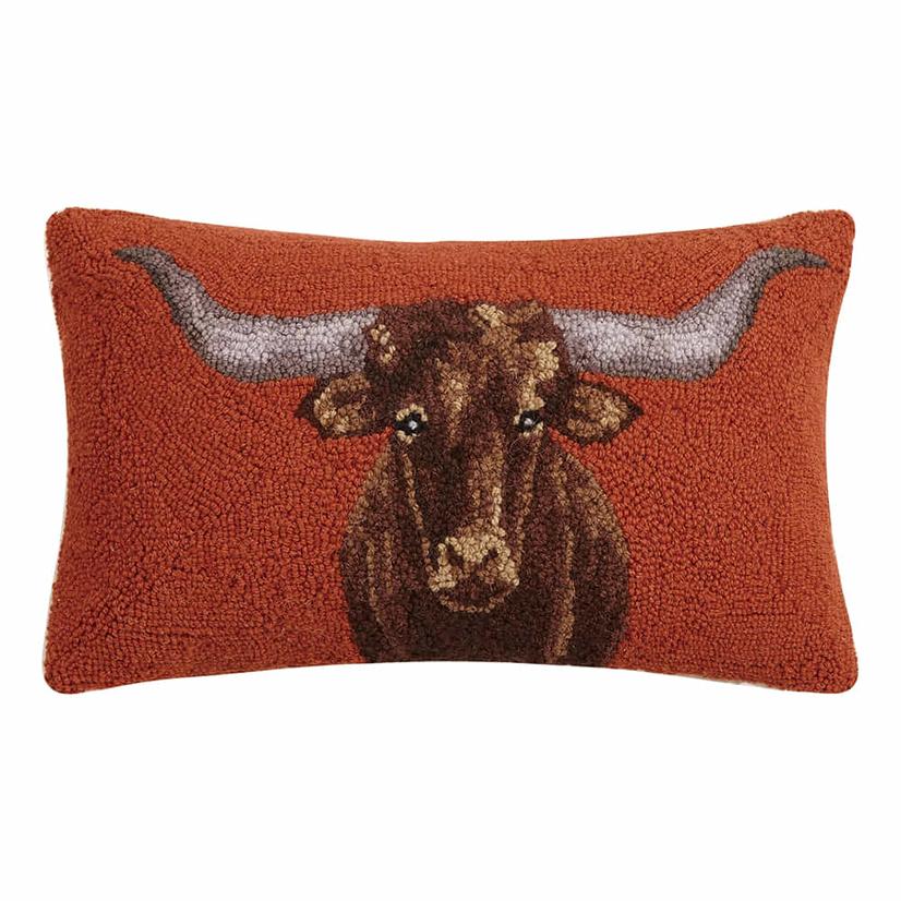 Peking Handicraft Longhorn Hook Multicolor Pillow
