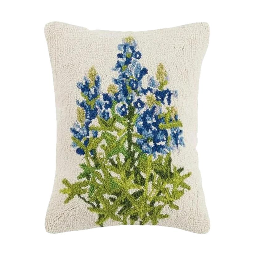 Peking Handcraft Multicolor Bluebonnet Hook Pillow