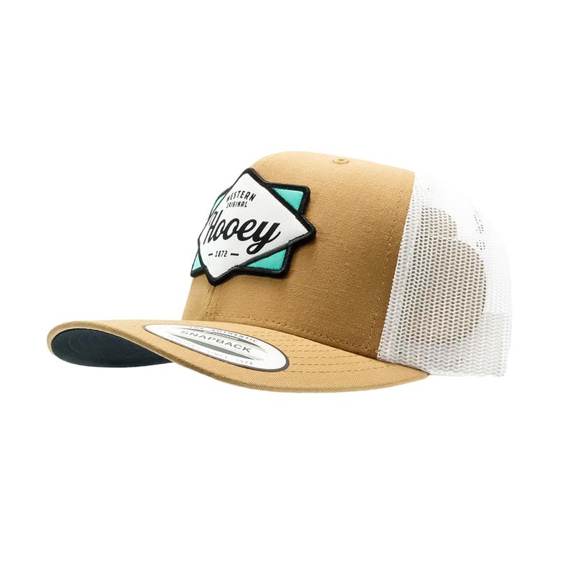 Hooey Tan White Diamond High Profile Hybrid Bill Cap