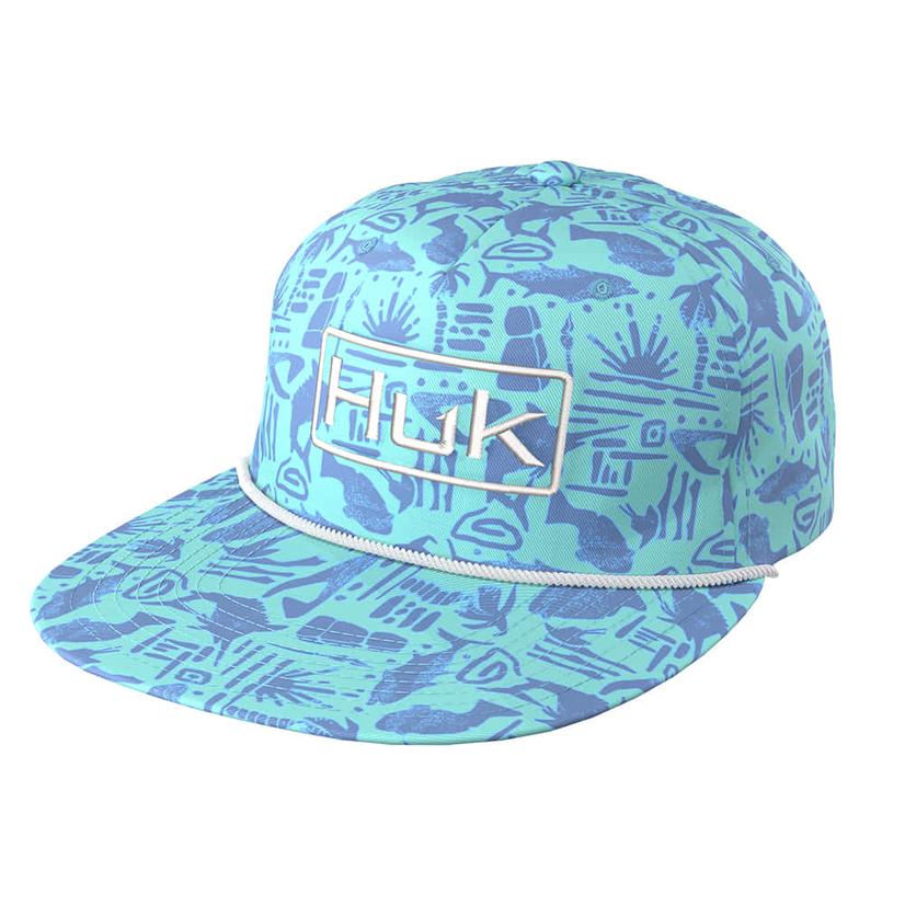 Huk Tiki Beach Huk Rope In Marine Blue Cap