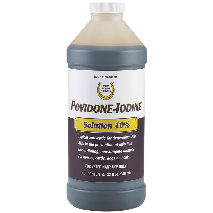 Horse Health Products Povidone-Iodine 10% Solution 32oz