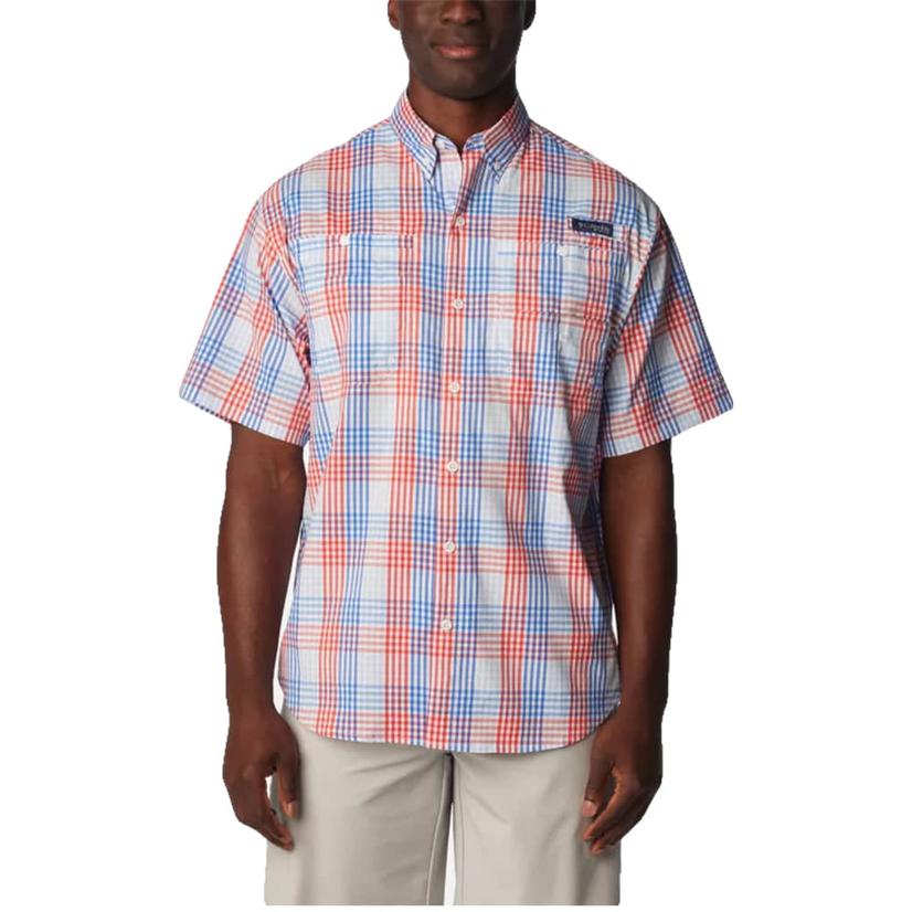 Columbia Super Tamiami Blue Short Sleeve Men's Shirt