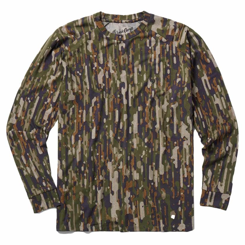 Duck Camp Original Bamboo Crew Men's Woodland Long Sleeve Shirt