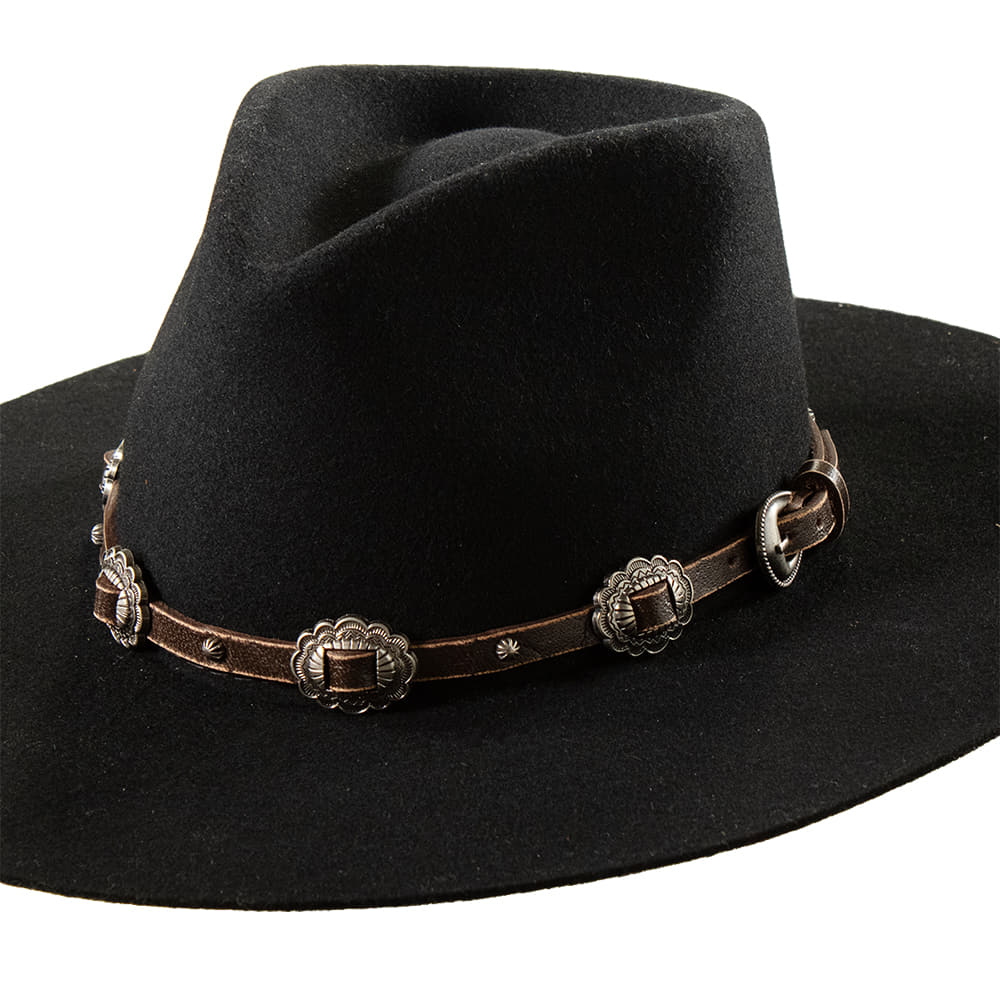 3D Belt Hats 3D Belt Brown band with Conchos