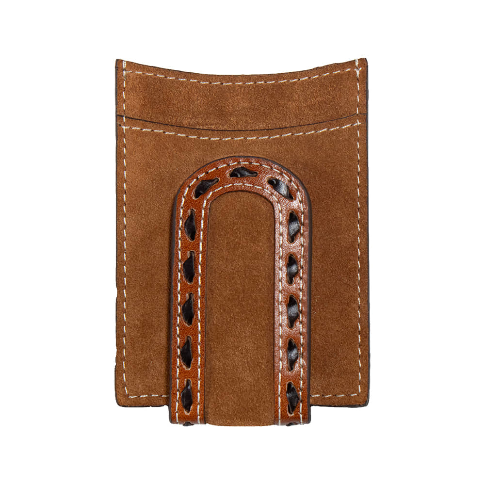3D Belt Other 3D Belts Men’s Bifold Rough Out Buck Lace Brown Money Clip Wallet