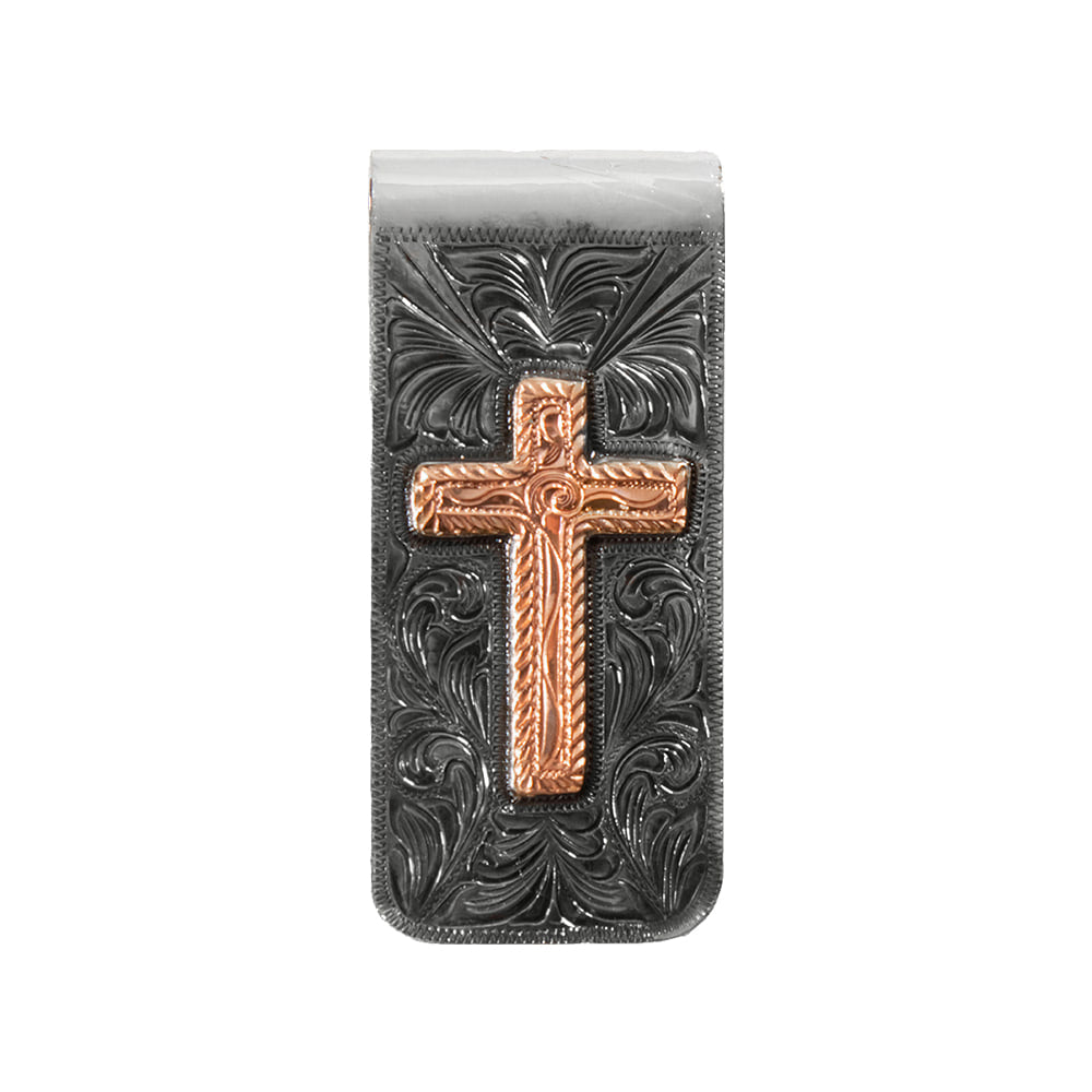 3D Belt Other 3D Belts Men's Metal Money Clip Copper Cross Multicolor