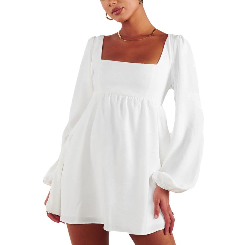 Show Me Your Mumu Women's White Marianna Mini Dress