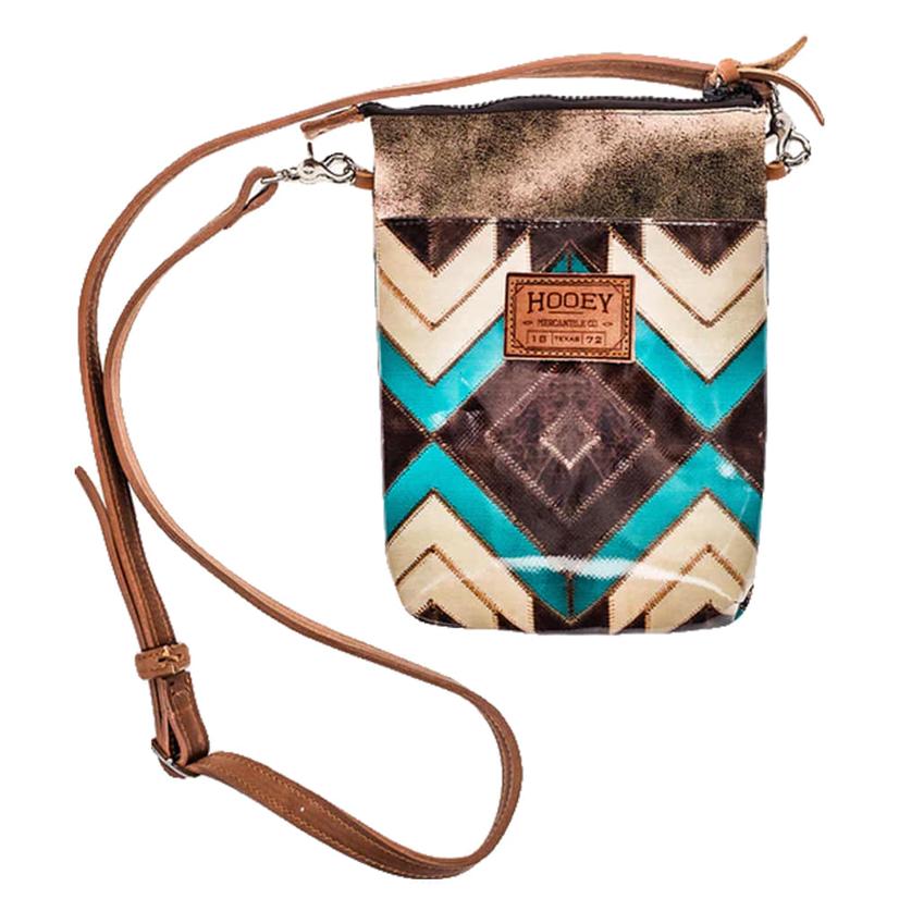 Hooey Women's Brown And Turquoise Montezuma Wanderer Crossbody