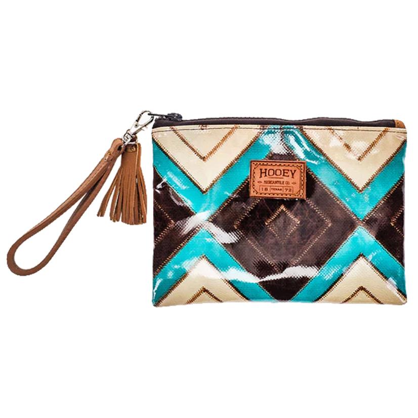 Hooey Women's Brown And Turquoise Montezuma Arena Wristlet