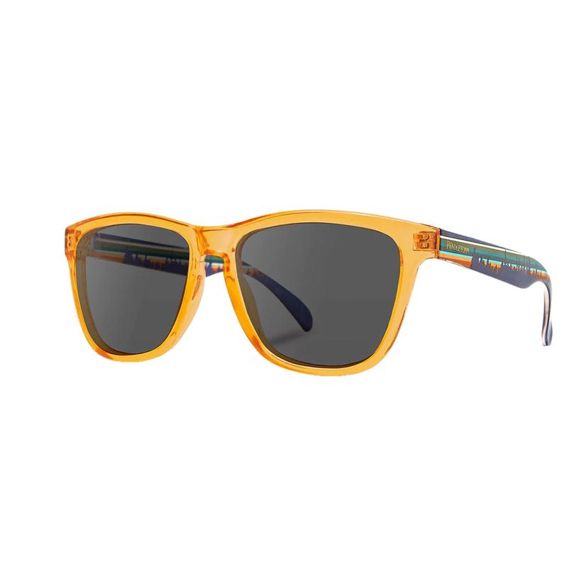 Shwood Pendleton Collection Kegon Orange Crystal -Pacific Wonderland- Grey Polarized Sunglasses