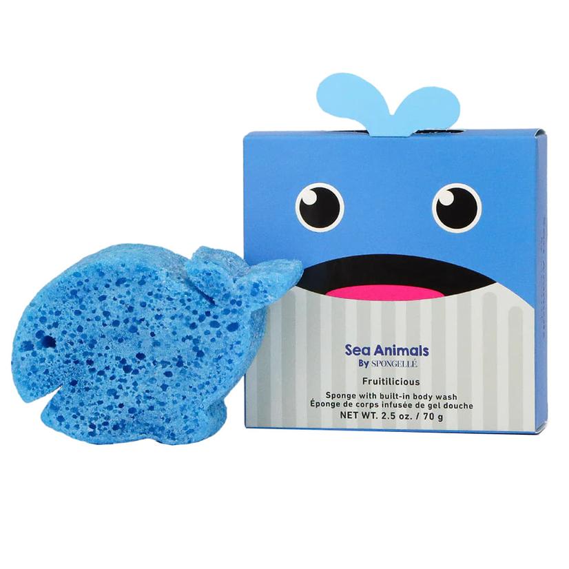 Spongelle Sea Animals Walter Whale In Blue