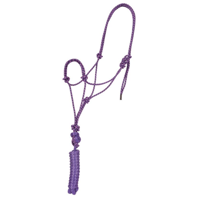 Mustang Economy Mountain Rope Halter with Lead