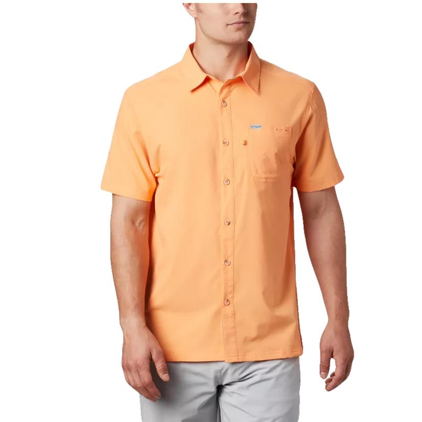 Columbia Slack Tide Camp Shirt In Nectar Short Sleeve Men's