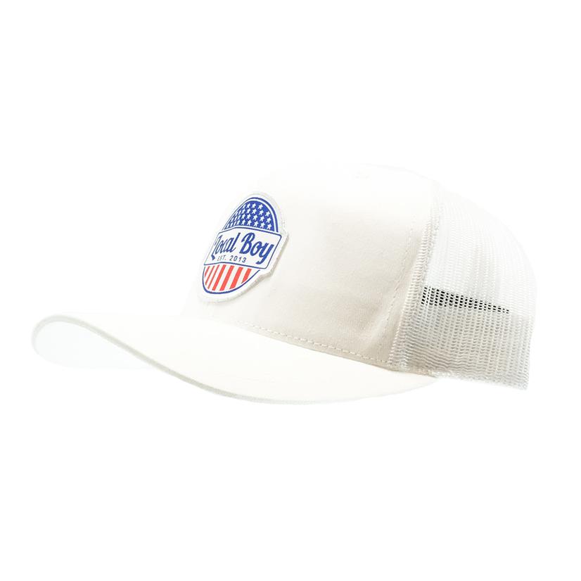 Local Boy Outfitters White 'Merica Patch Cap