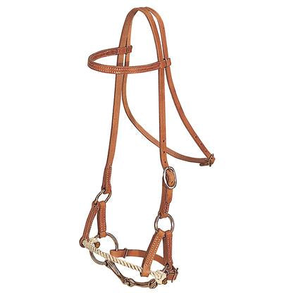 Harness Leather Side Pull with Snaffle