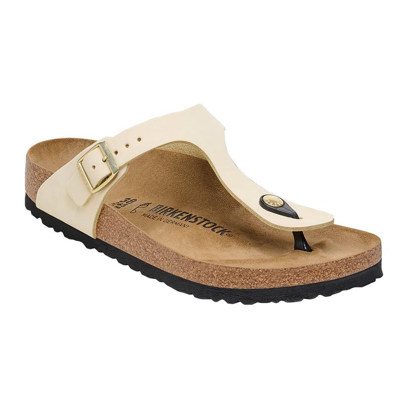 Birkenstock Ecru Gizeh Nubuck Leather Women's Sandal