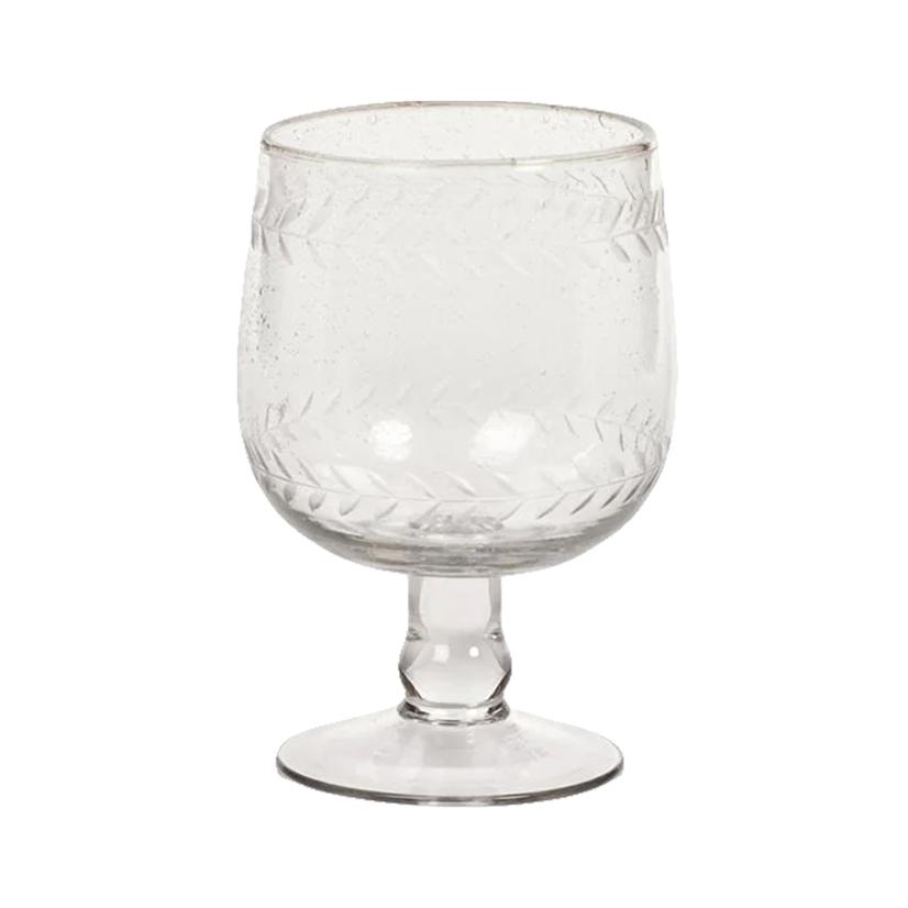 Zodax Tuscan Handmade Etched Margarita Cocktail Glass