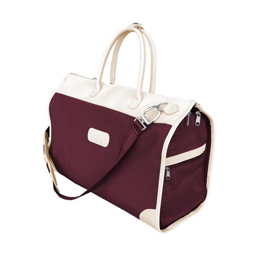 Jon Hart Burgundy Coated Canvas Smithtown Bag