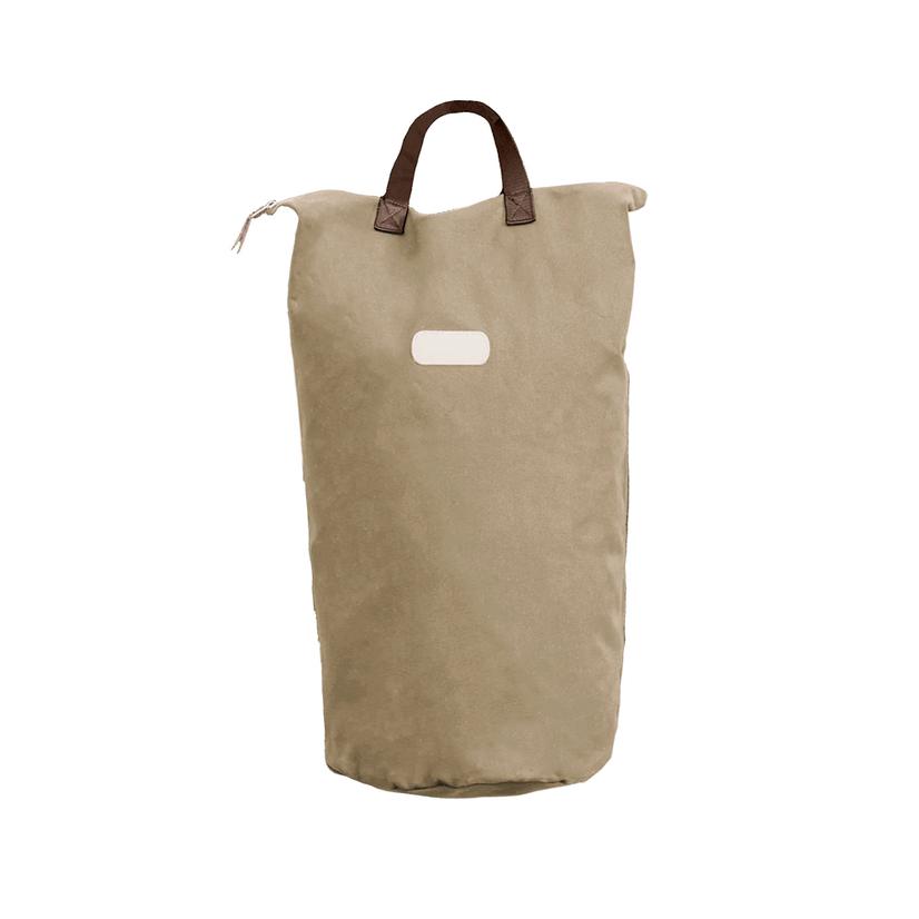 Jon Hart Khaki Coated Canvas Large Laundry Bag