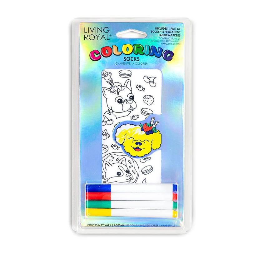 Living Royal Sweet Dog Coloring Socks