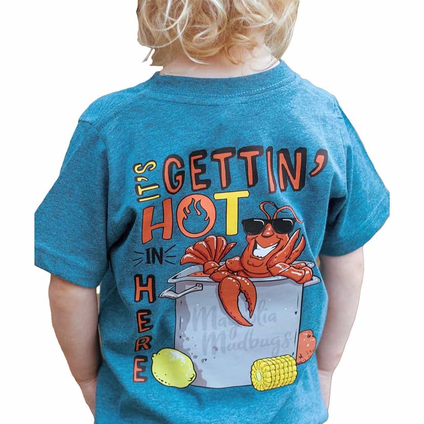 Magnolia Mudbugs Blue Spicy Crawfish Short Sleeve Girl's Tee