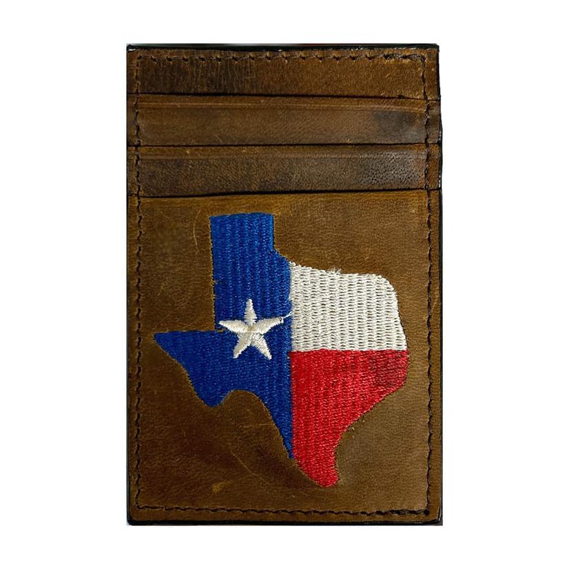 Western Fashion Accessories Embroidered Texas Logo Money Clip