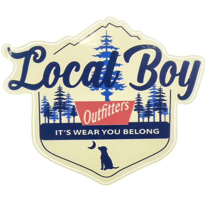 Local Boy Outfitters Sticker Decal In Banquet