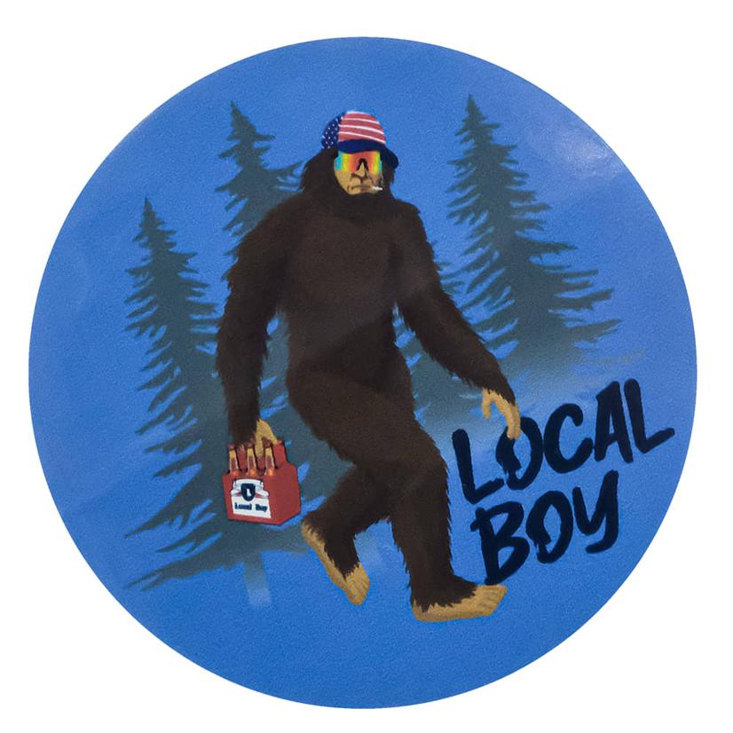 Local Boy Outfitters Decal Merican Squatch Sticker In Blue