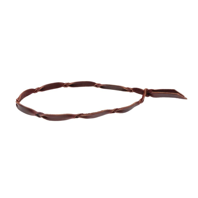 STT Latigo Leather Hatband With Knots