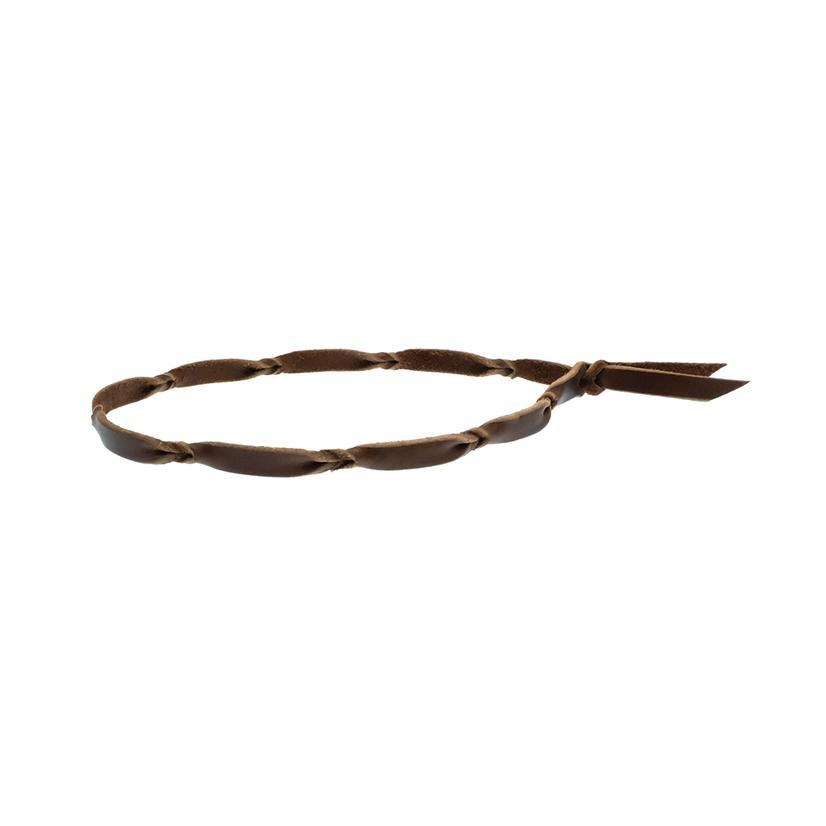 STT Latigo Leather Hatband With Knots