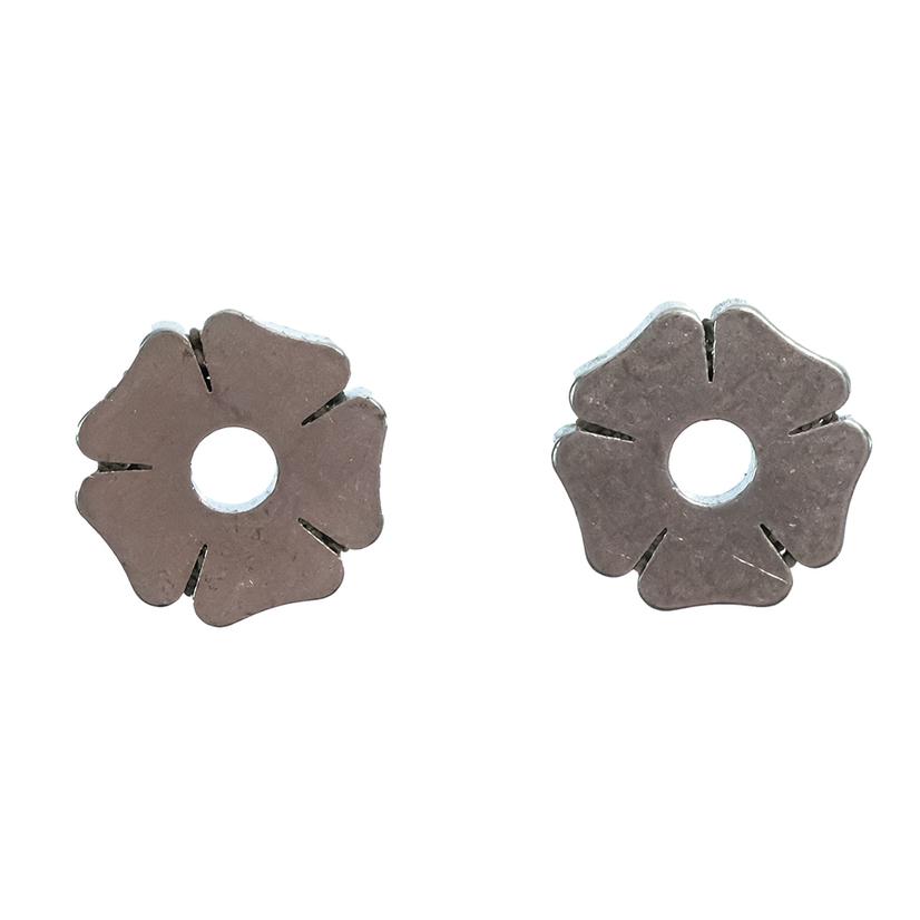 Dutton Bits Silver 5 Point Clover Spur Rowels