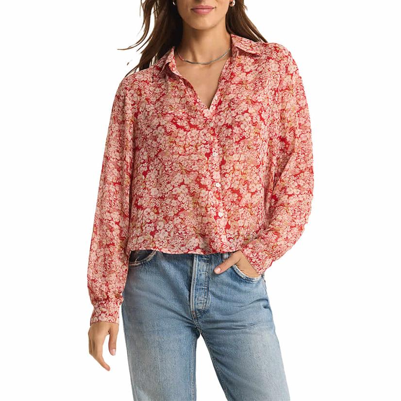 Z Supply Women's Crimson Vivienne Floral Top