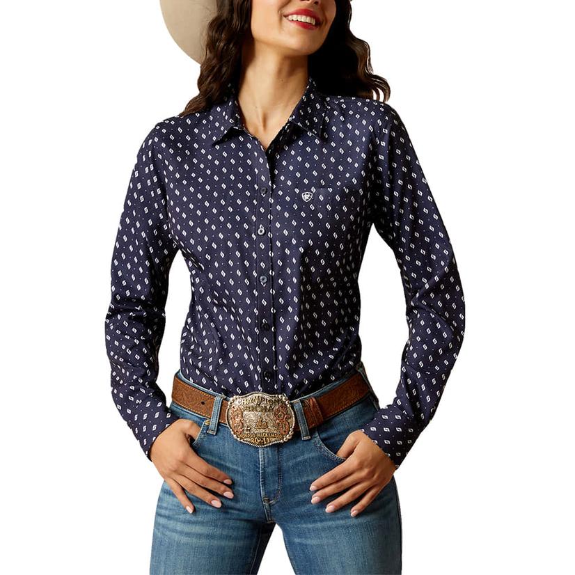 Ariat Kirby Pro Geo Print Long Sleeve Button-down Women's Shirt