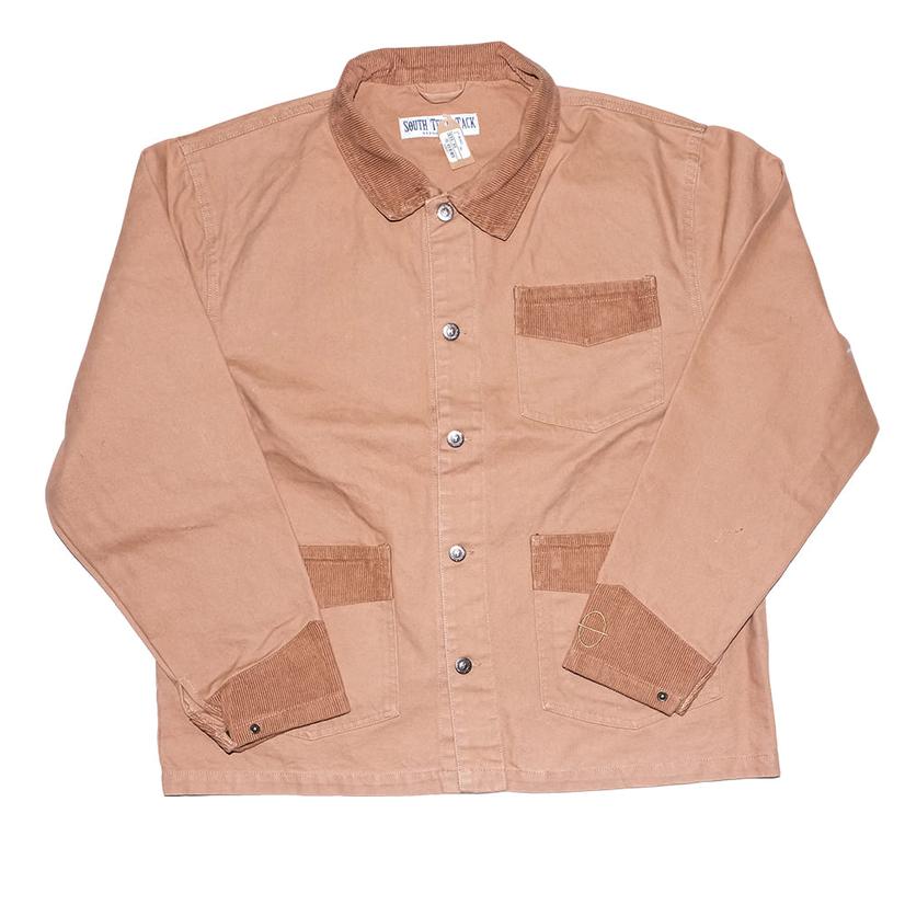 South Texas Tack Conceal Carry Tan Button Front Men's Brush Jacket