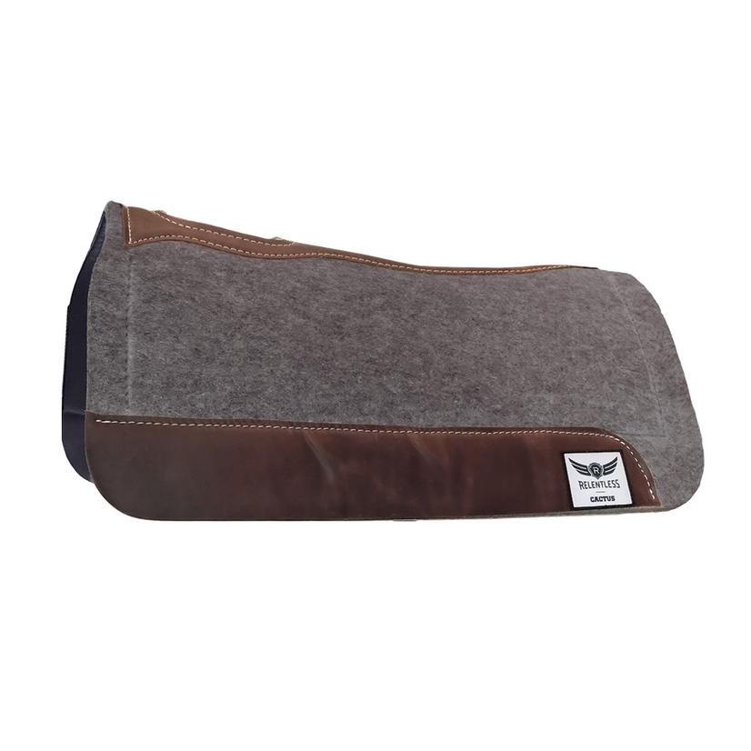 Cactus Saddlery Relentless Perfect Fit Foam Saddle Pad - 1" Grey 31 x 30